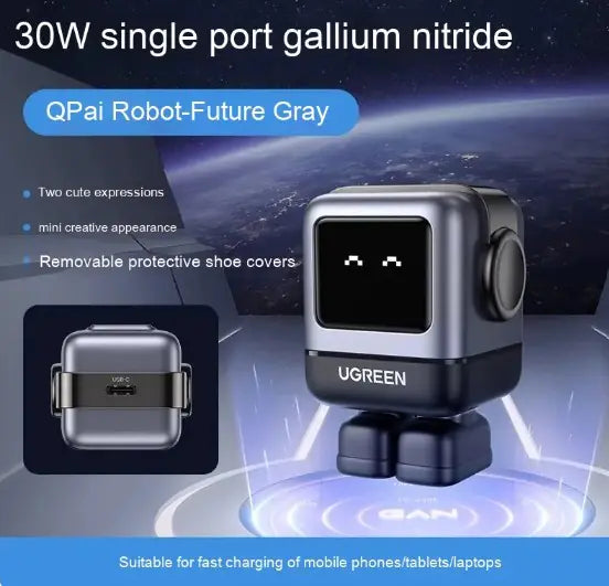 AI Companion Nexode 65W GaN USB-C Charger (3-Port)