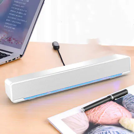 Desktop USB Soundbar with Subwoofer for Home Use
