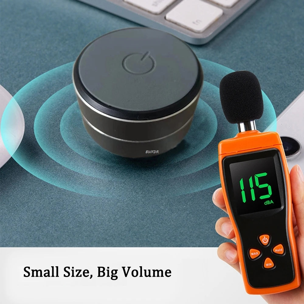 Wireless Bluetooth Speaker Digital Dual TWS Vibration Stereo Sound Audio Mini Bone Conduction Speaker With FM