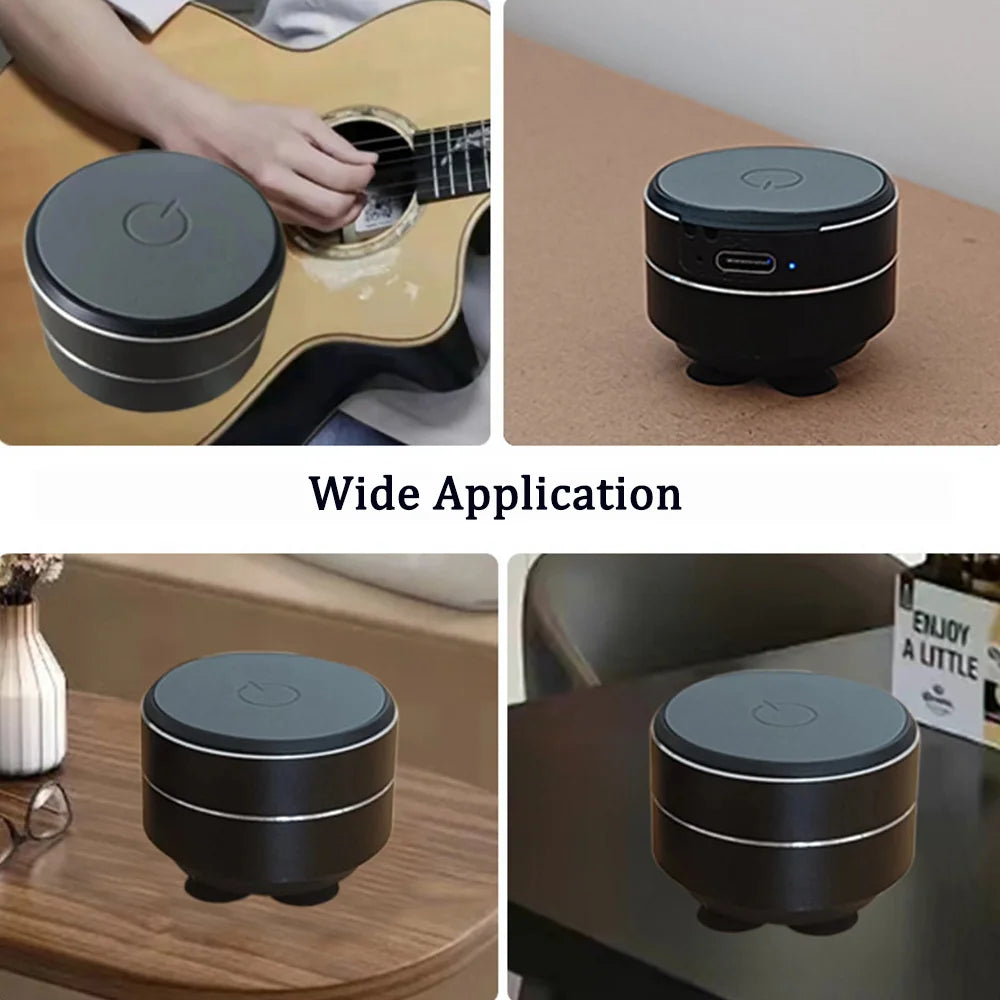 Wireless Bluetooth Speaker Digital Dual TWS Vibration Stereo Sound Audio Mini Bone Conduction Speaker With FM