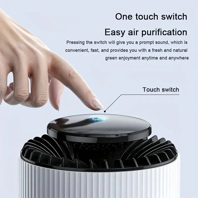 Two-in-One Mini Air Purifier with Lamp Function