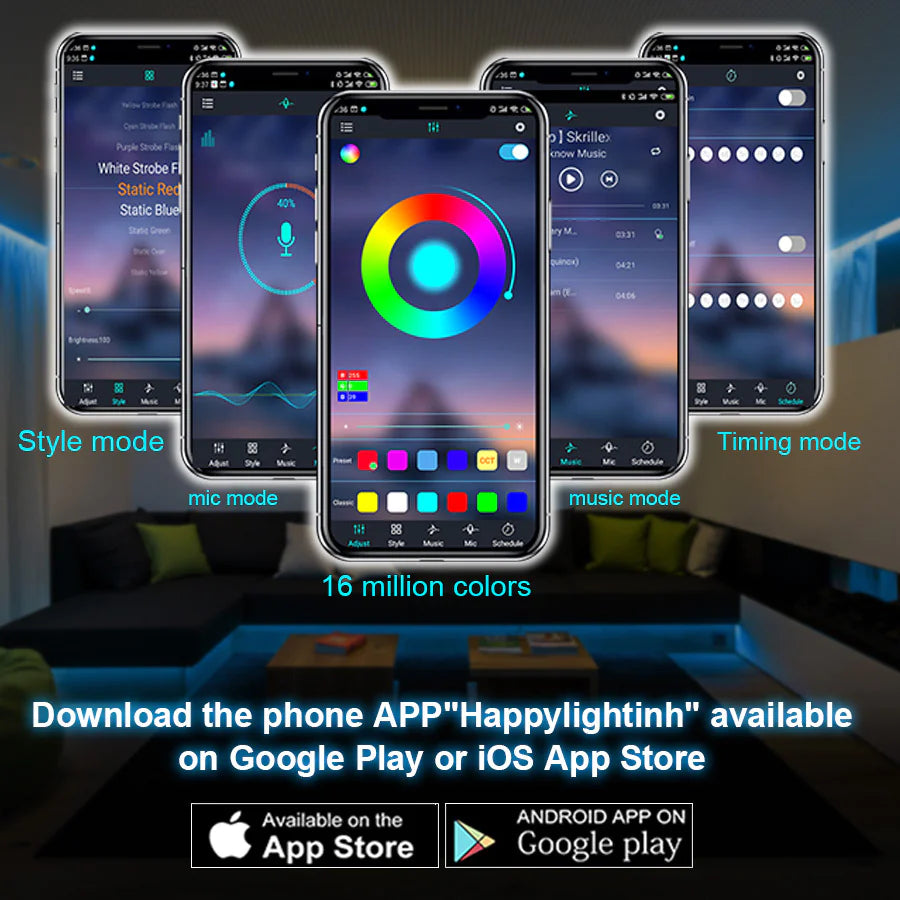 5050 RGB Strip LED Light  All Variants