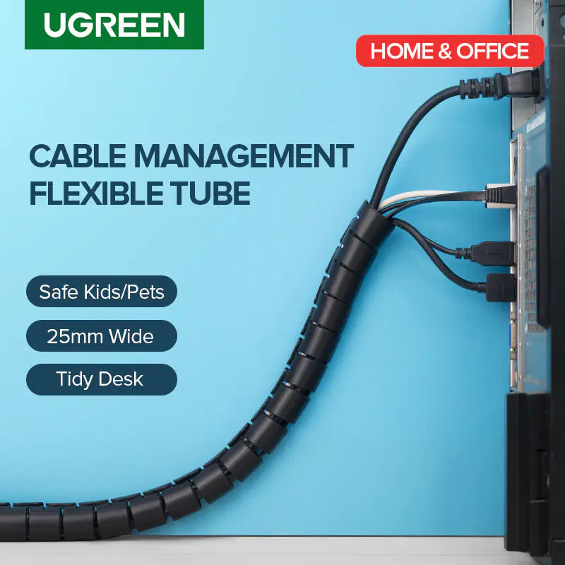 UGREEN Cable Management Sleeve for Organizing Wires