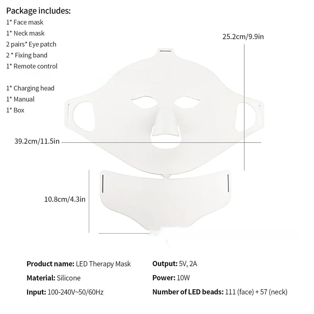 LED Silicone Face Mask – Skin Rejuvenation & Acne Treatment