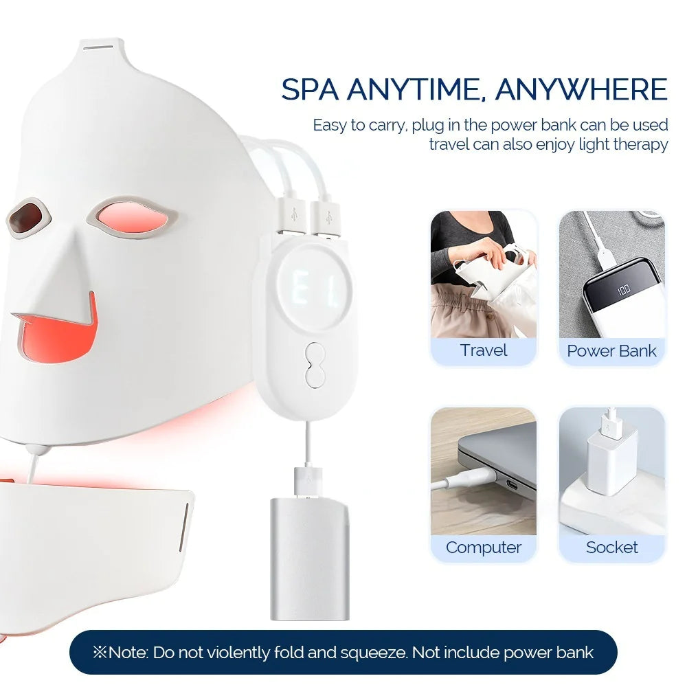 LED Silicone Face Mask – Skin Rejuvenation & Acne Treatment