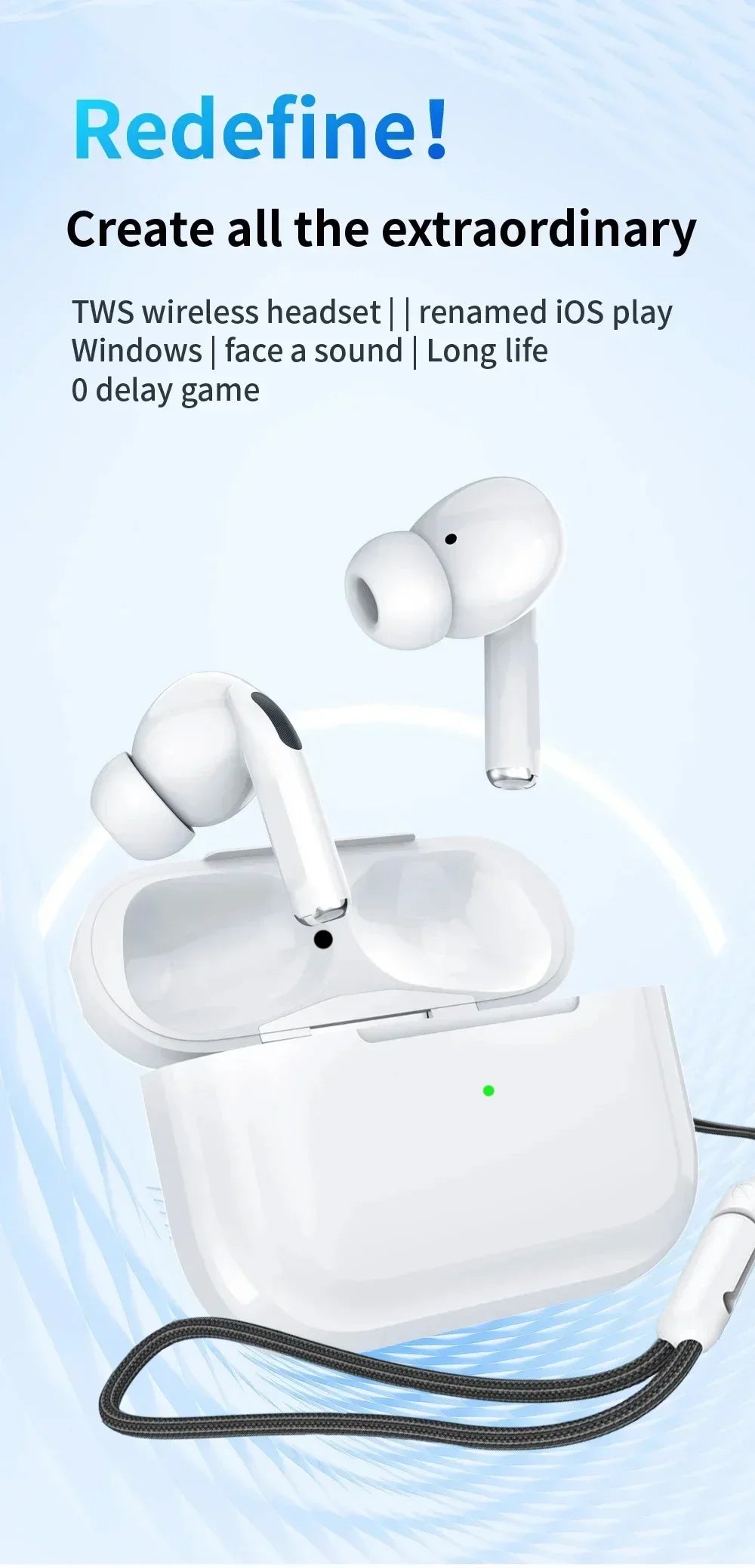 Air Pro True Wireless Bluetooth Earphones Headphones